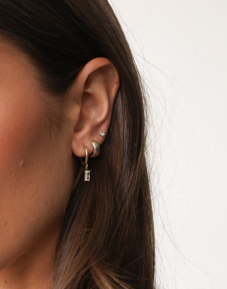 Accessories CHARCOAL Earrings | Hannah Earrings (Silver)