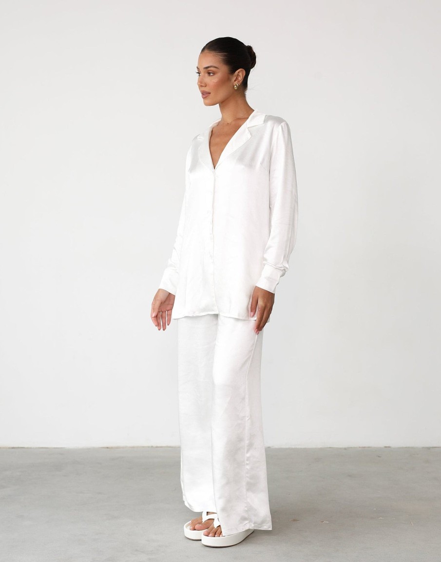 Clothing QTrend Shirts + Blouses | Evann Shirt (White)