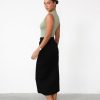 Clothing Luvalot Basics Edit | Leiya Midi Skirt (Black)