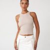 Clothing QTrend Basics Edit | Cassidy Tank Top (Almond)