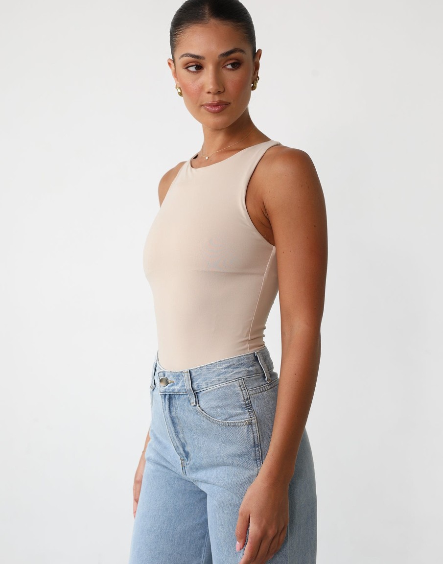 Clothing QTrend Basics Edit | Vivid Bodysuit (Beige)