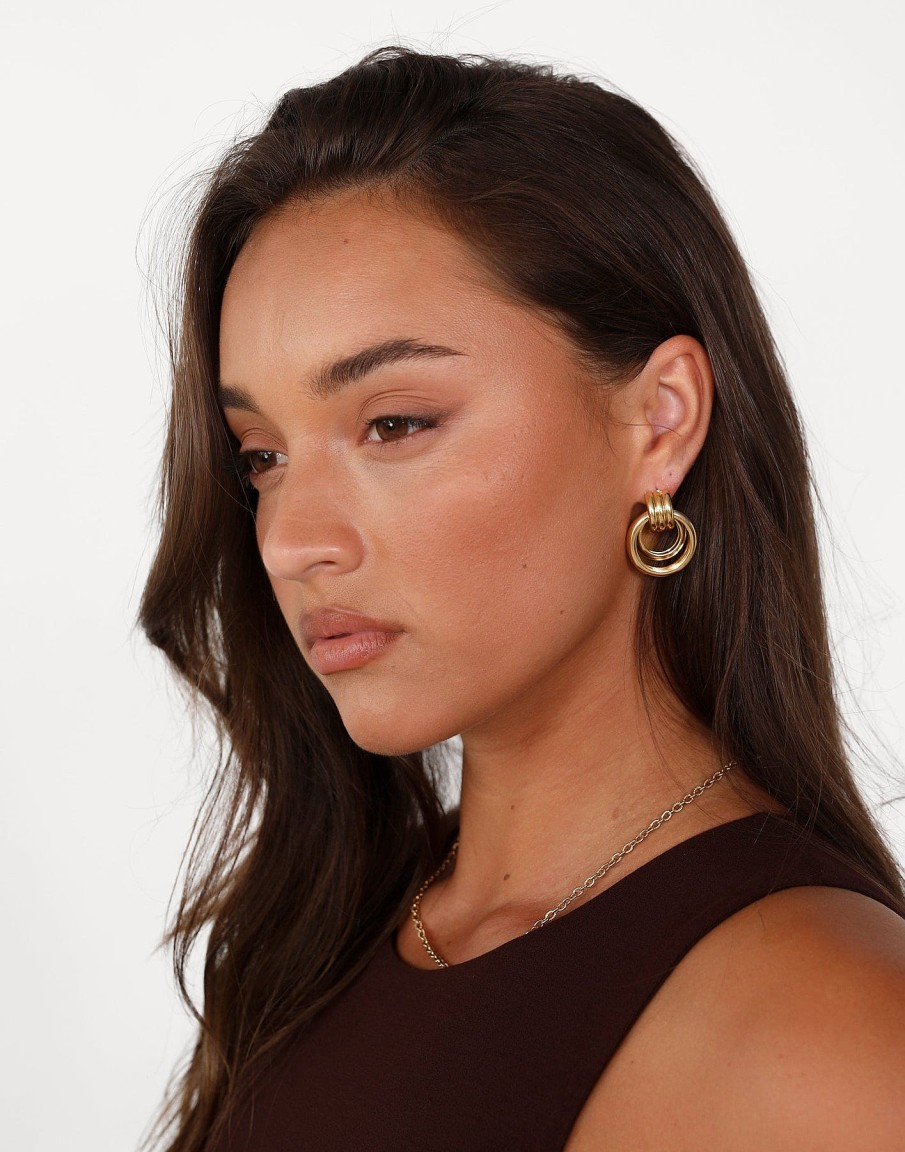 Accessories CHARCOAL CLOTHING Earrings | Arwa Earrings (Gold)