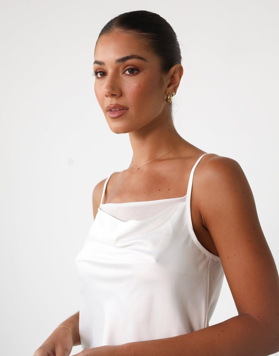 Clothing Luvalot Camis + Singlets | Lela Cami Top (White)