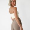 Clothing Charcoal Clothing Basics Edit | Bella Top (Cream)