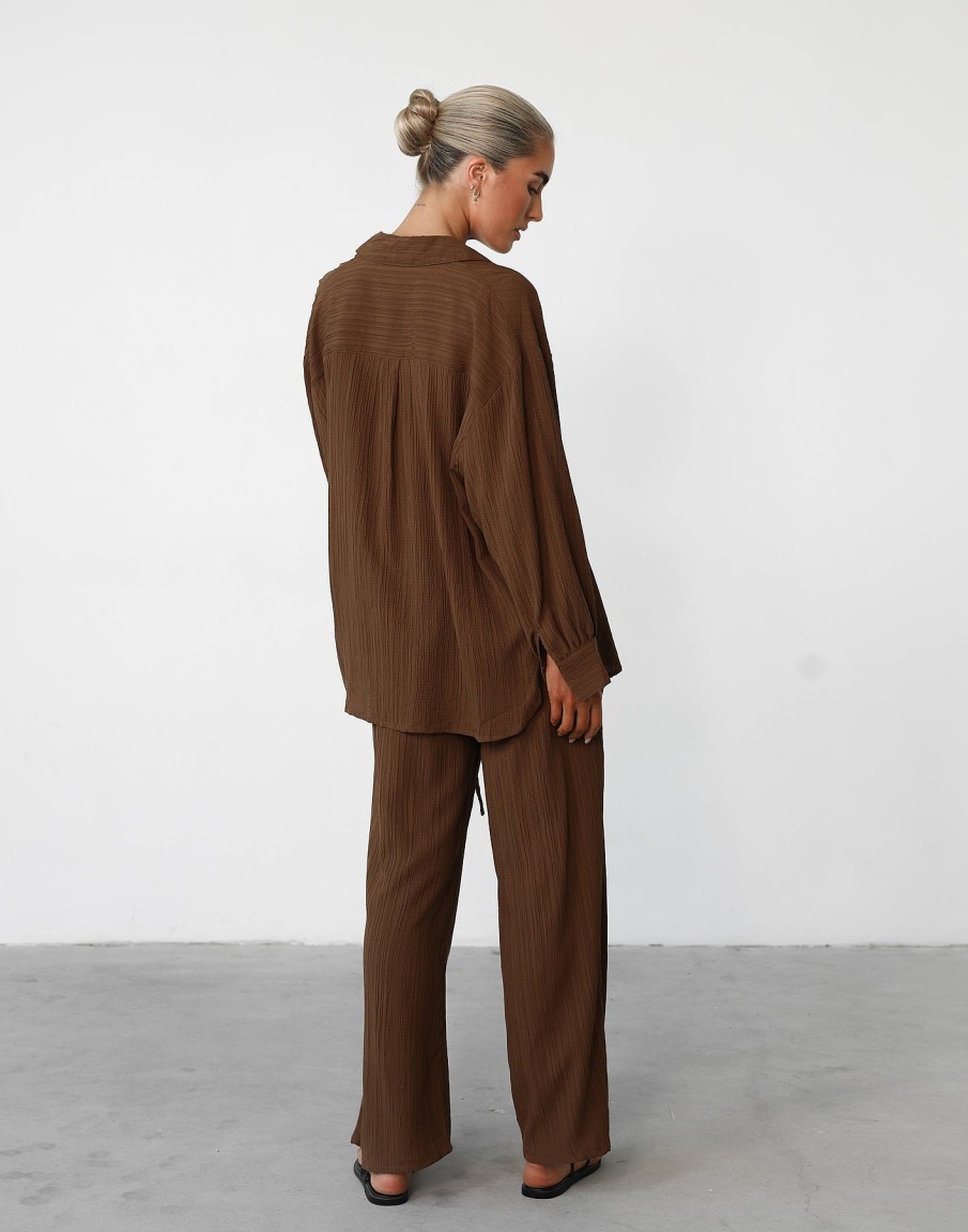 Clothing Paper Heart Basics Edit | Ria Long Sleeve Shirt (Brown)