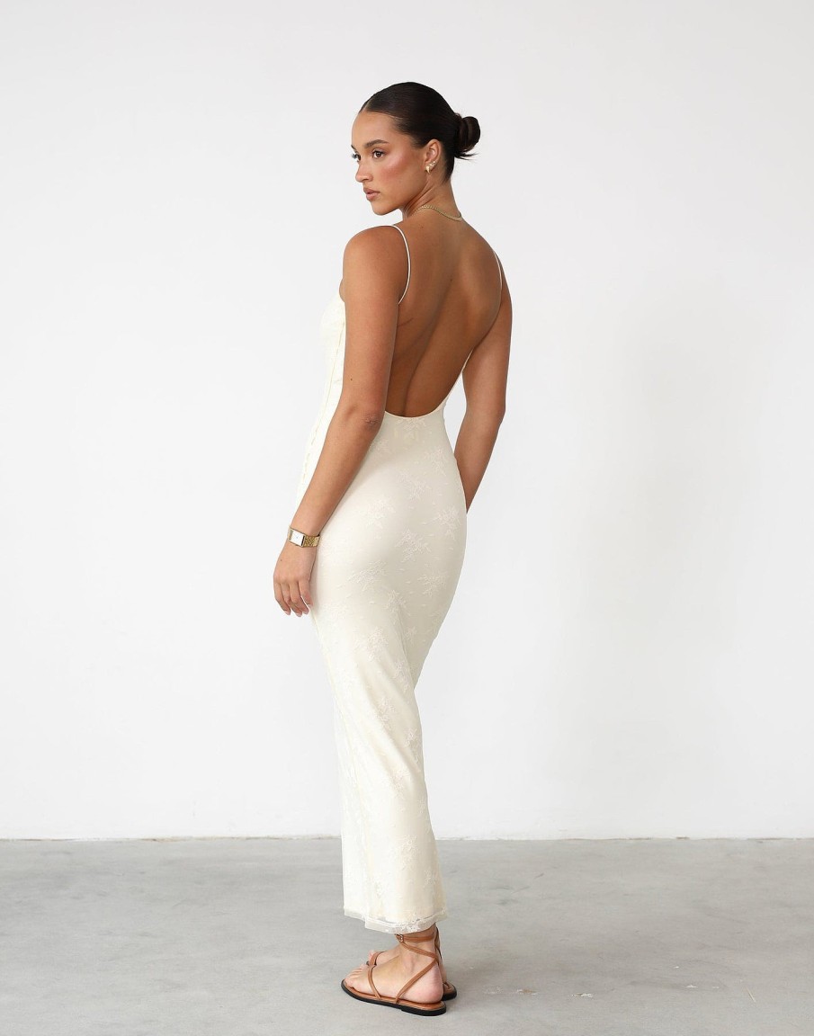 Clothing Luvalot Partywear | Arifa Maxi Dress (Butter)