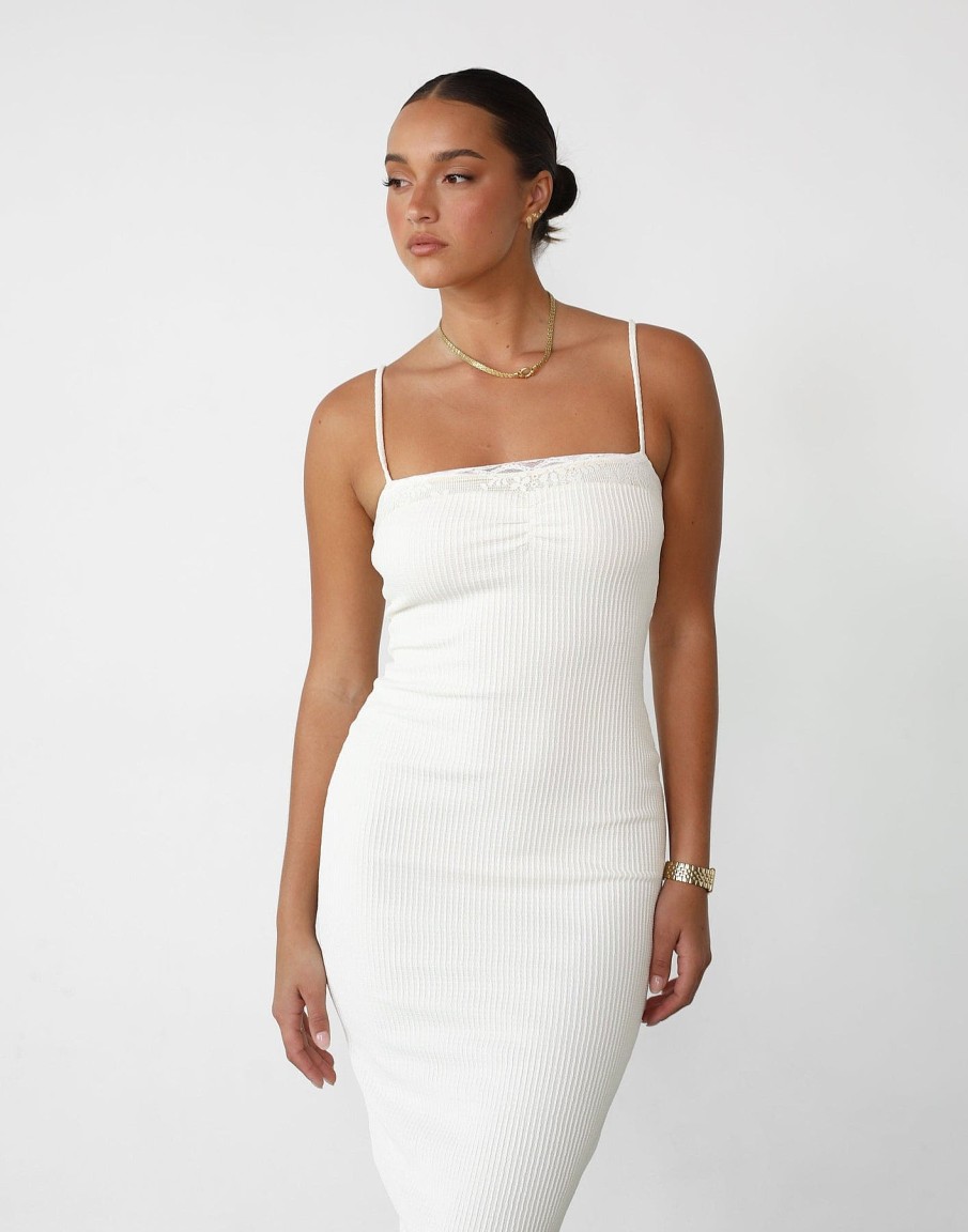 Clothing Luvalot Midi Dresses | Shanice Midi Dress (Cream)