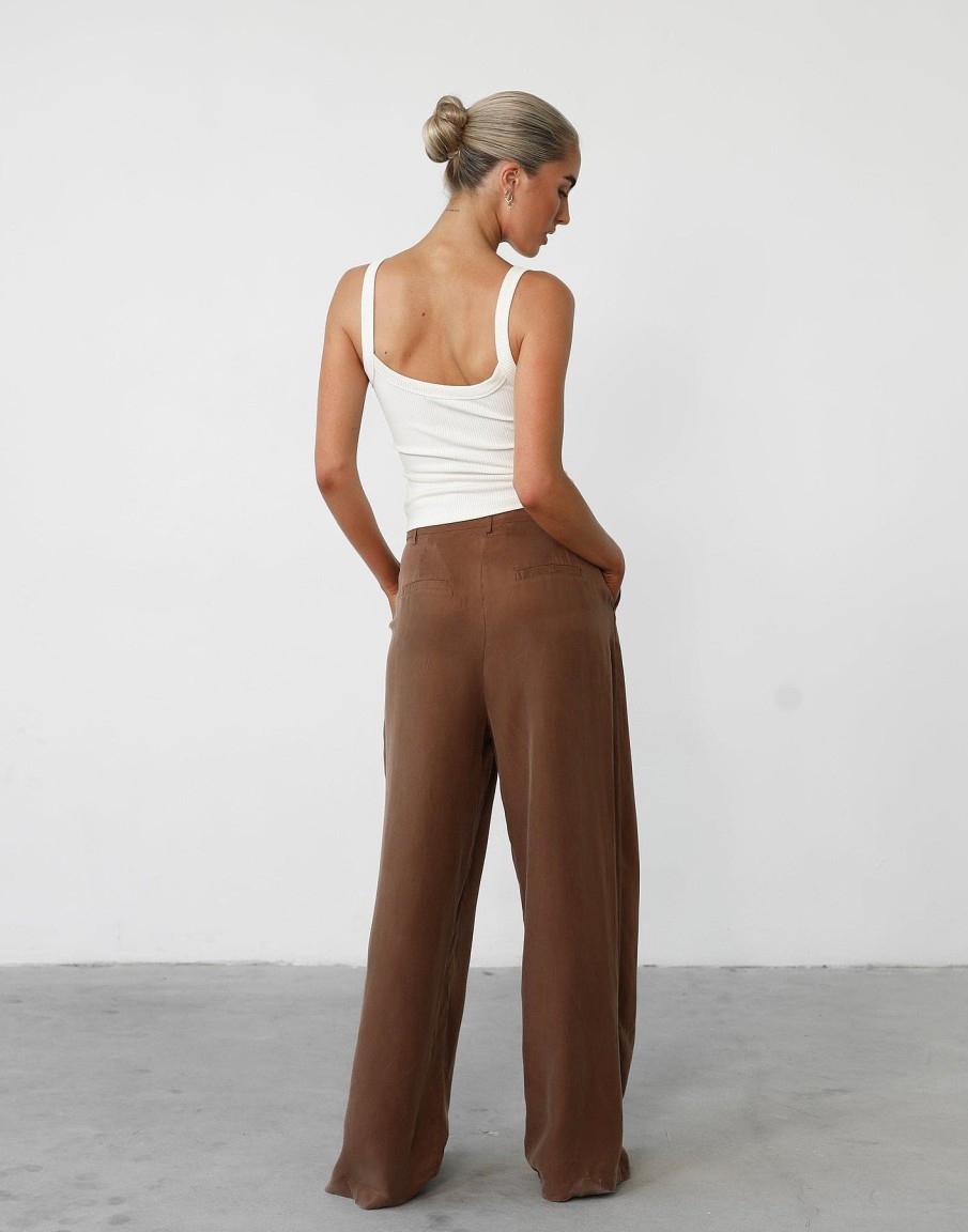 Clothing White Closet Workwear | Ranna Pants (Mocha)