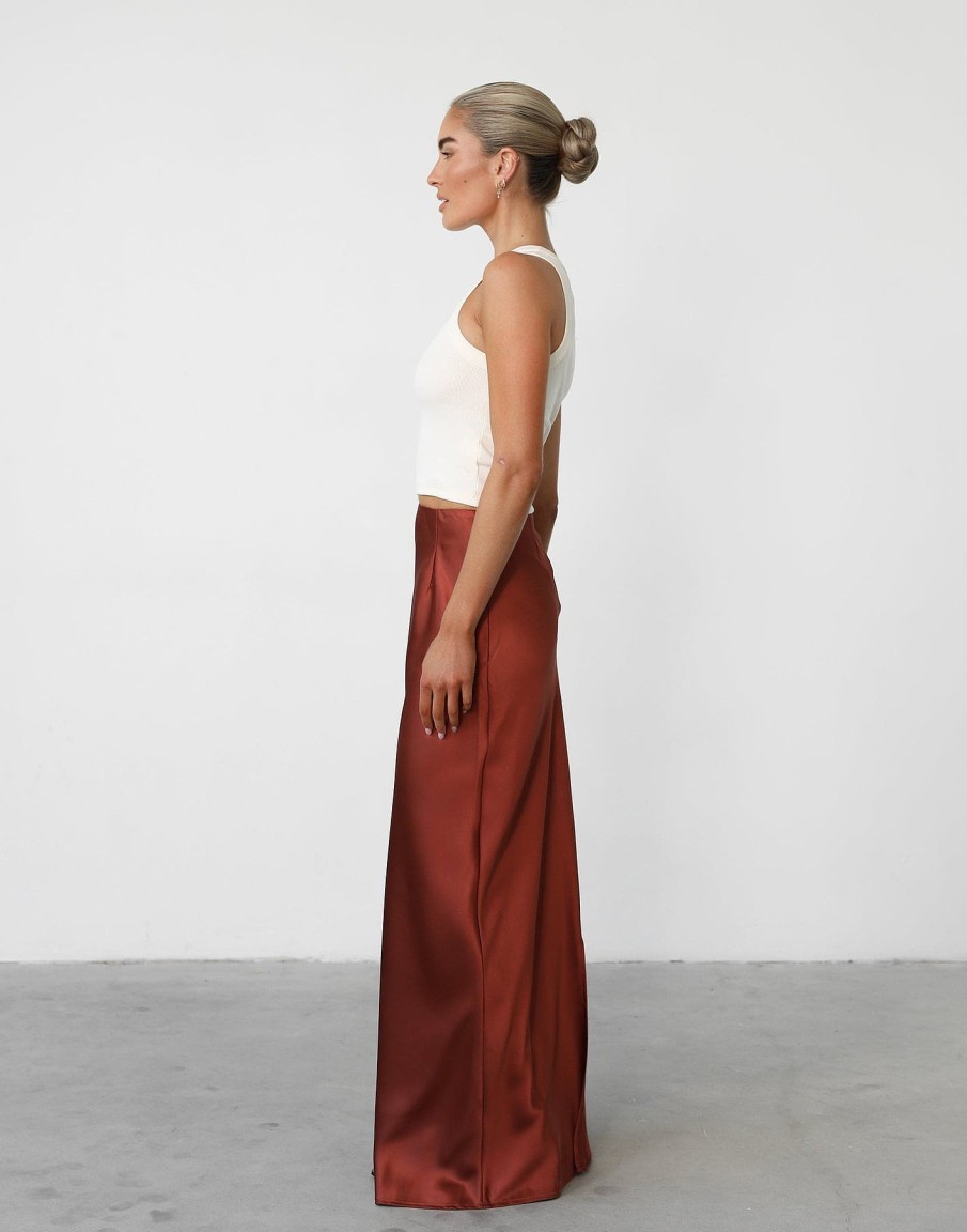 Clothing Charcoal Clothing Skirts | Sincerity Maxi Skirt (Clay)