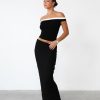 Clothing CHARCOAL CLOTHING Partywear | Fable Maxi Skirt (Black)