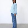 Clothing Charcoal Clothing Knitwear | Cody Oversized Jumper (Powder Blue)