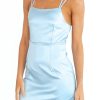 Clothing Charcoal Clothing Partywear | One Wish Mini Dress (Blue)