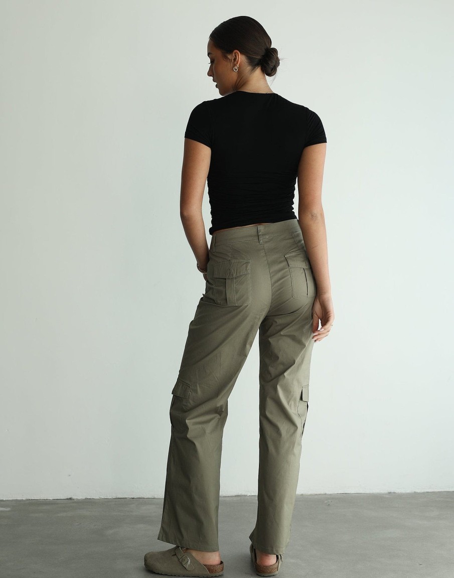 Clothing Charcoal Clothing Basics Edit | Criezelle Pants (Khaki)