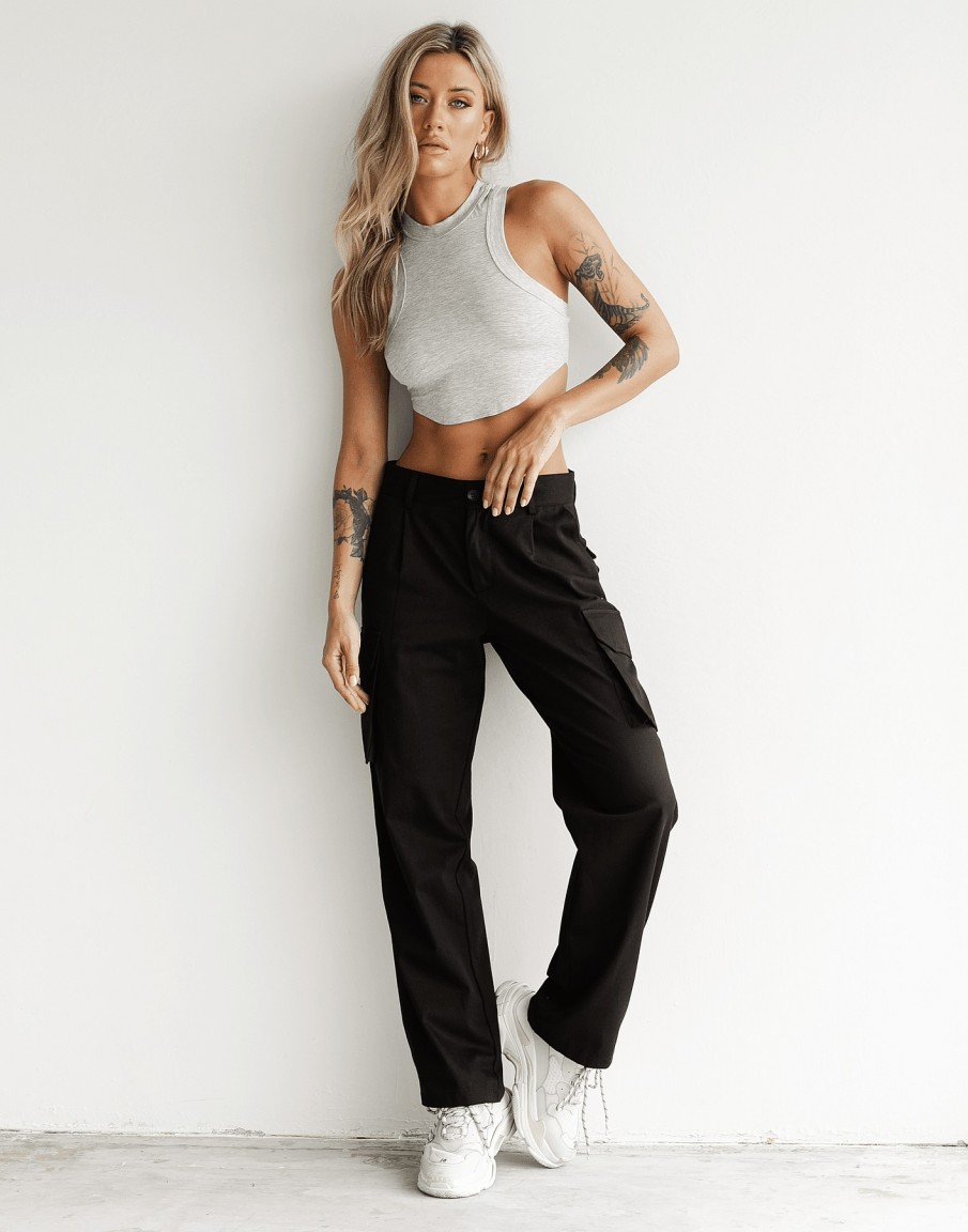 Clothing Charcoal Clothing Basics Edit | Hailee Tank Top (Grey)