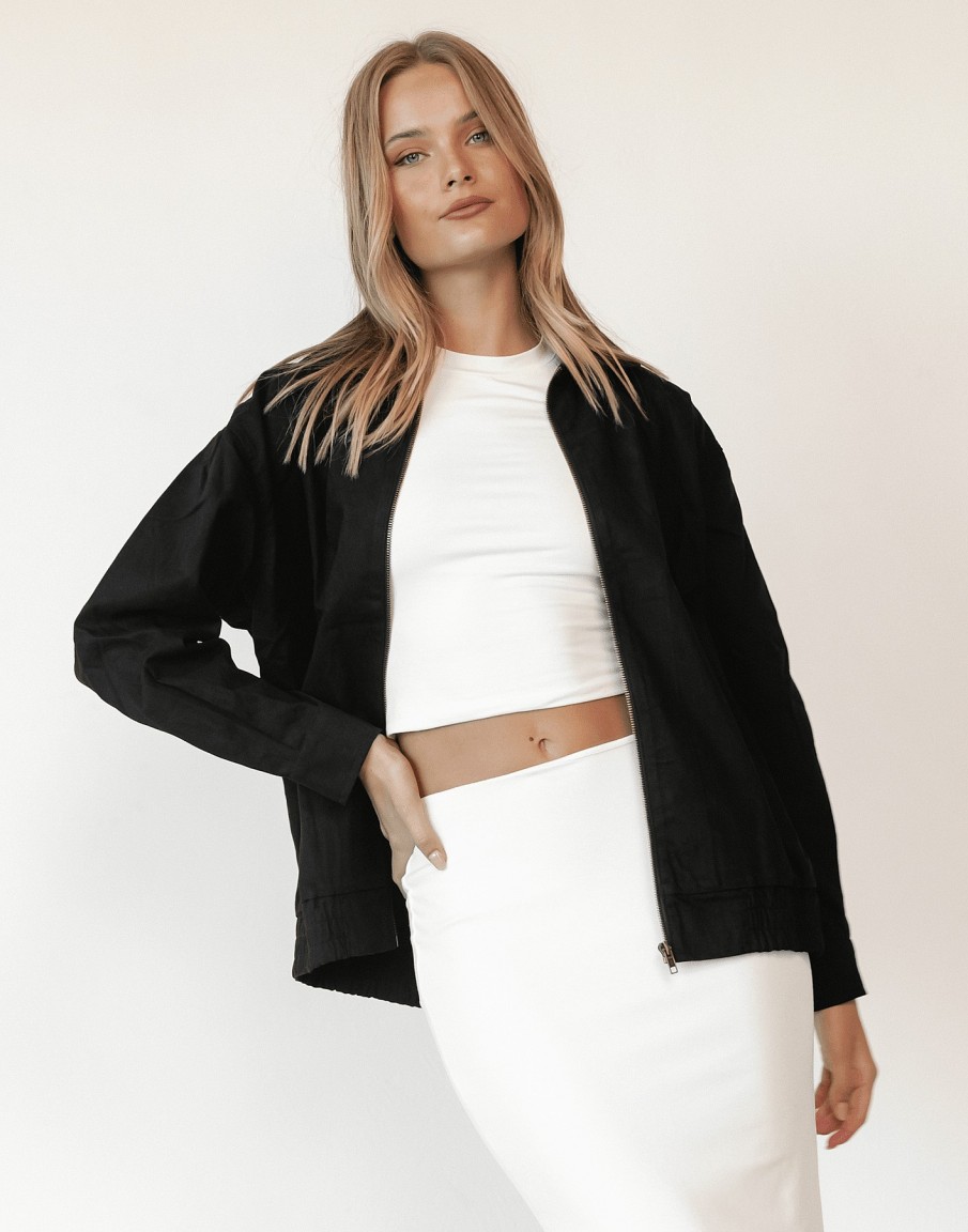 Clothing Paper Heart Jackets + Coats | Clermont Jacket (Black)