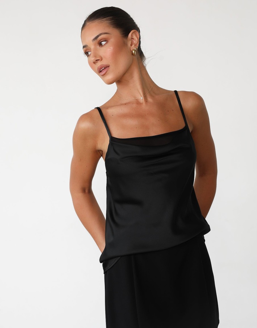 Clothing Luvalot Camis + Singlets | Lela Cami Top (Black)