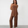 Clothing White Closet Pants | Elska Pants (Mocha)