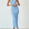 Clothing Charcoal Clothing Partywear | Alessandra Maxi Dress (Blue)