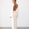 Clothing Charcoal Clothing Partywear | Carina Maxi Dress (Cream)