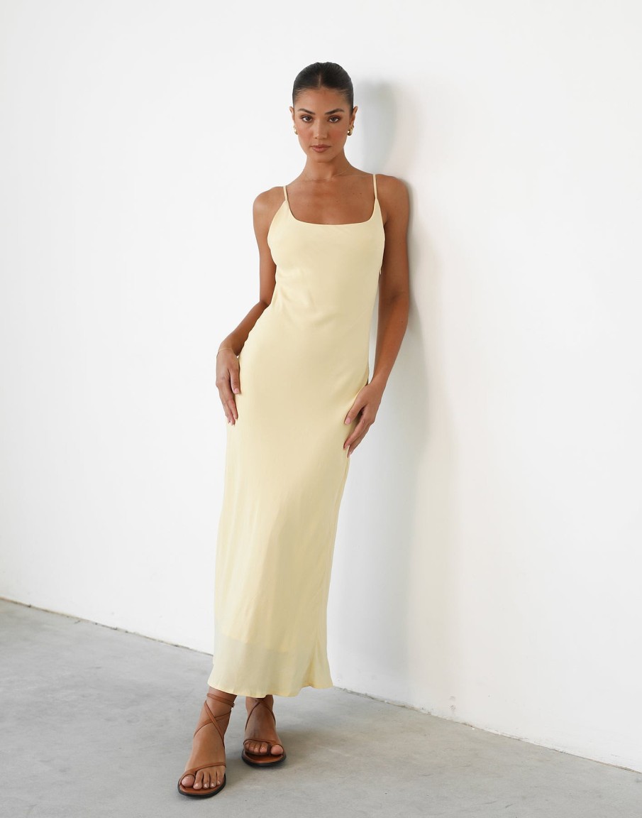 Clothing Alive Girl Basics Edit | Leyton Maxi Dress (Lemon)