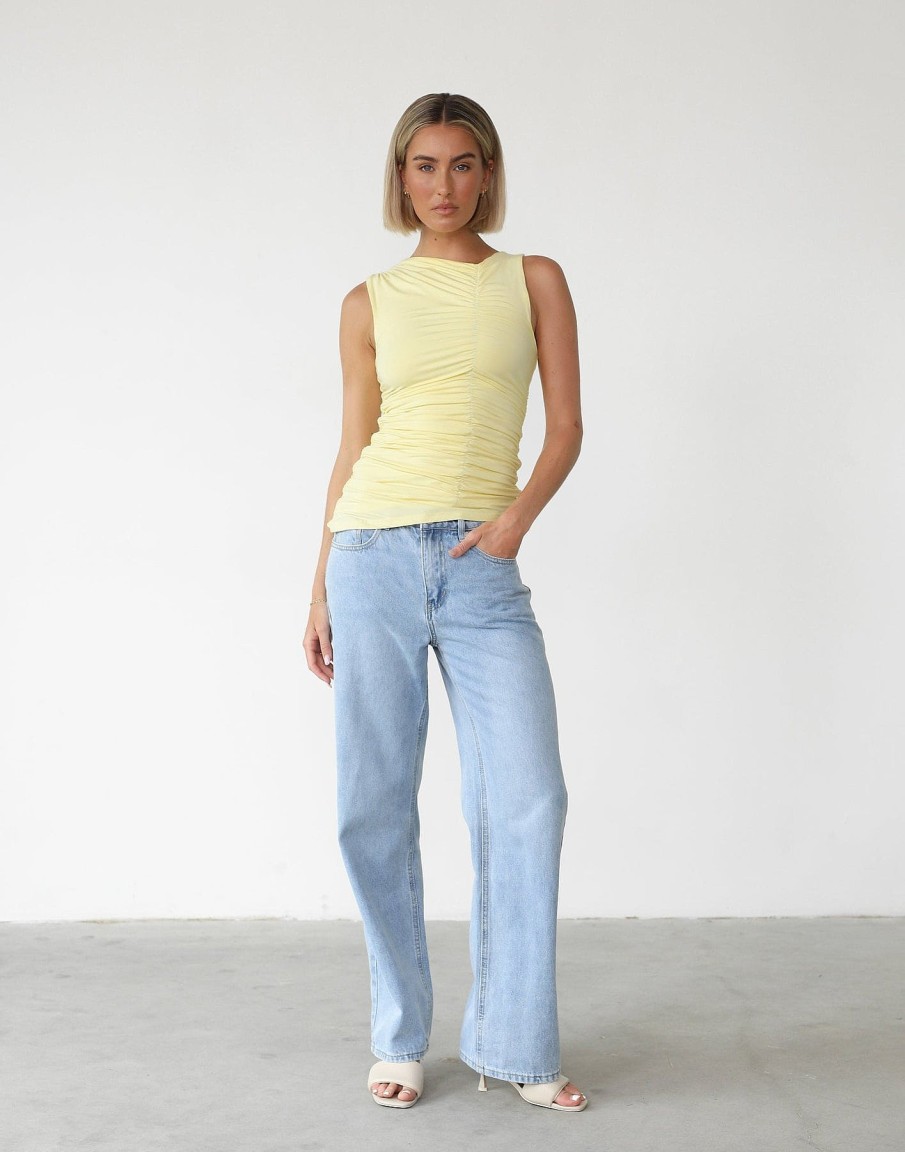 Clothing Charcoal Clothing Basics Edit | Delphine Tank Top (Lemon)