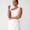 Clothing VogueMax Skirts | Kamala Mini Skirt (White)