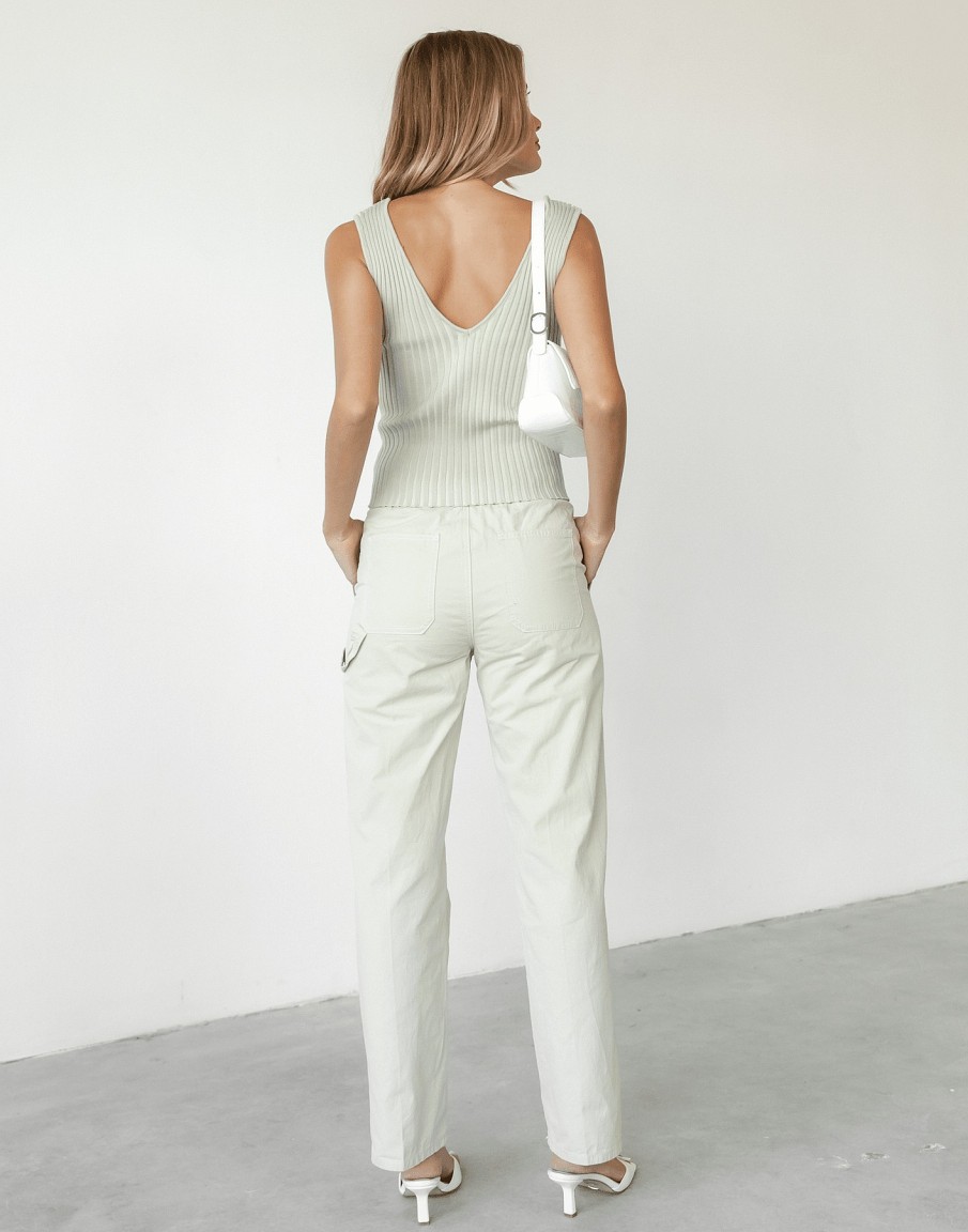 Clothing Lioness Basics Edit | Fountain Tailored Pant (Beige) - By Lioness