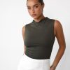 Clothing Charcoal Clothing Basics Edit | Madison Top (Burnt Olive)