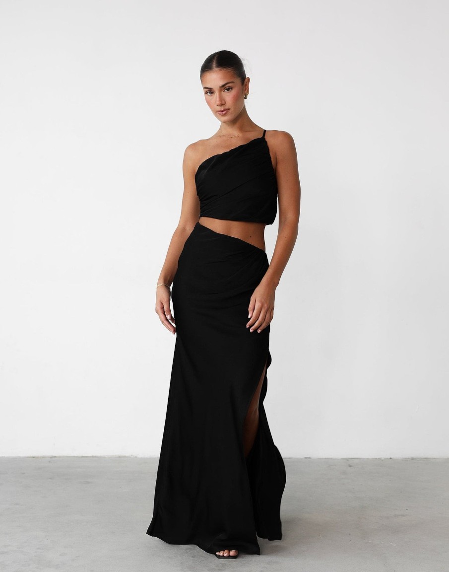 Clothing Q-Trend Skirts | Starlet Maxi Skirt (Black)