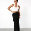 Clothing Alive Girl Workwear | Sav Maxi Skirt (Black Pinstripe)