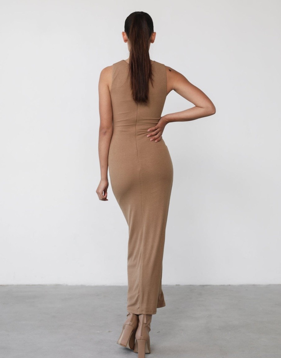 Clothing Alive Girl Maxi Dresses | Topaz Maxi Dress (Tan)