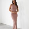 Clothing CHARCOAL CLOTHING Partywear | Fable Maxi Dress (Mauve)