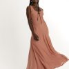 Clothing Charcoal Clothing Maxi Dresses | Charlotte Maxi Dress (Dusty Rose)