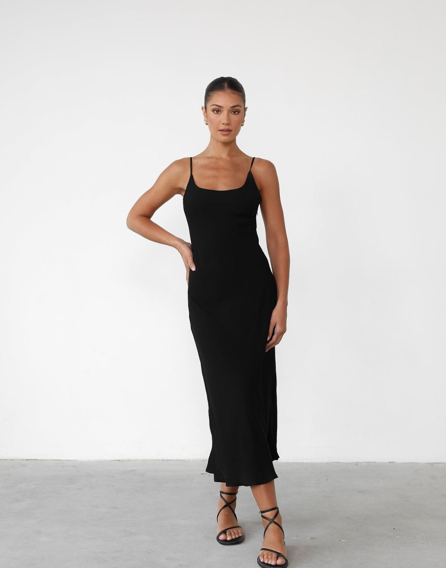 Clothing Alive Girl Basics Edit | Leyton Maxi Dress (Black)