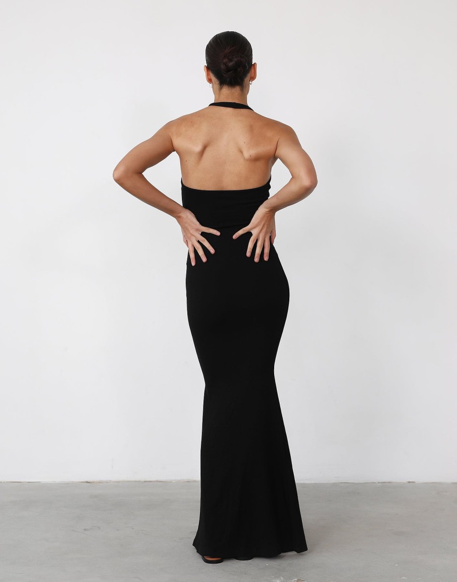 Clothing Pink Diamond Maxi Dresses | Eve Maxi Dress (Black)